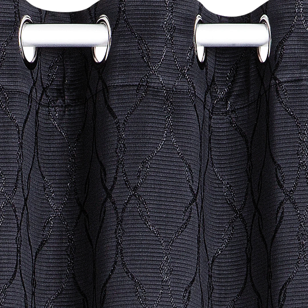 Juego de Cortinas Blackout Oviedo Onyx