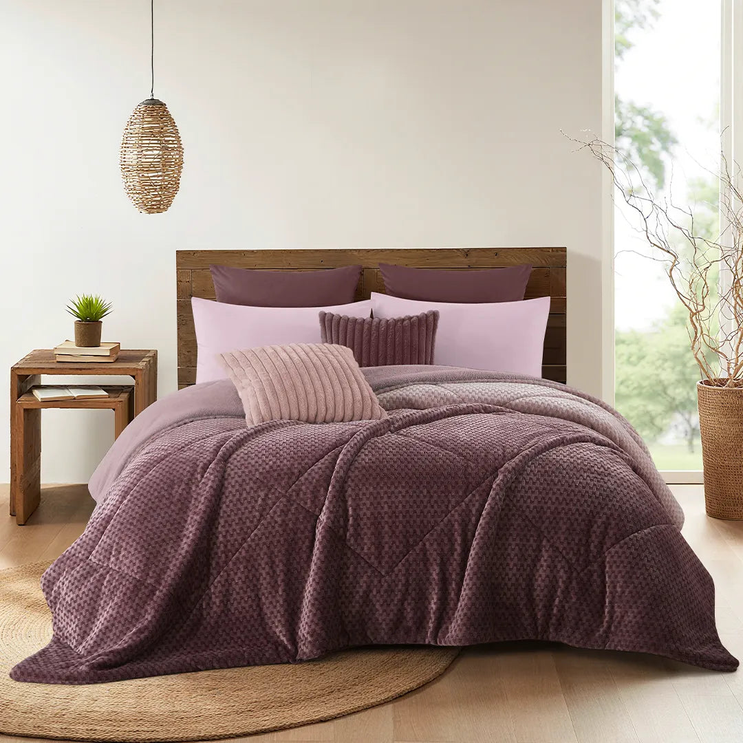 Cobertor Texturelle Artic Violeta