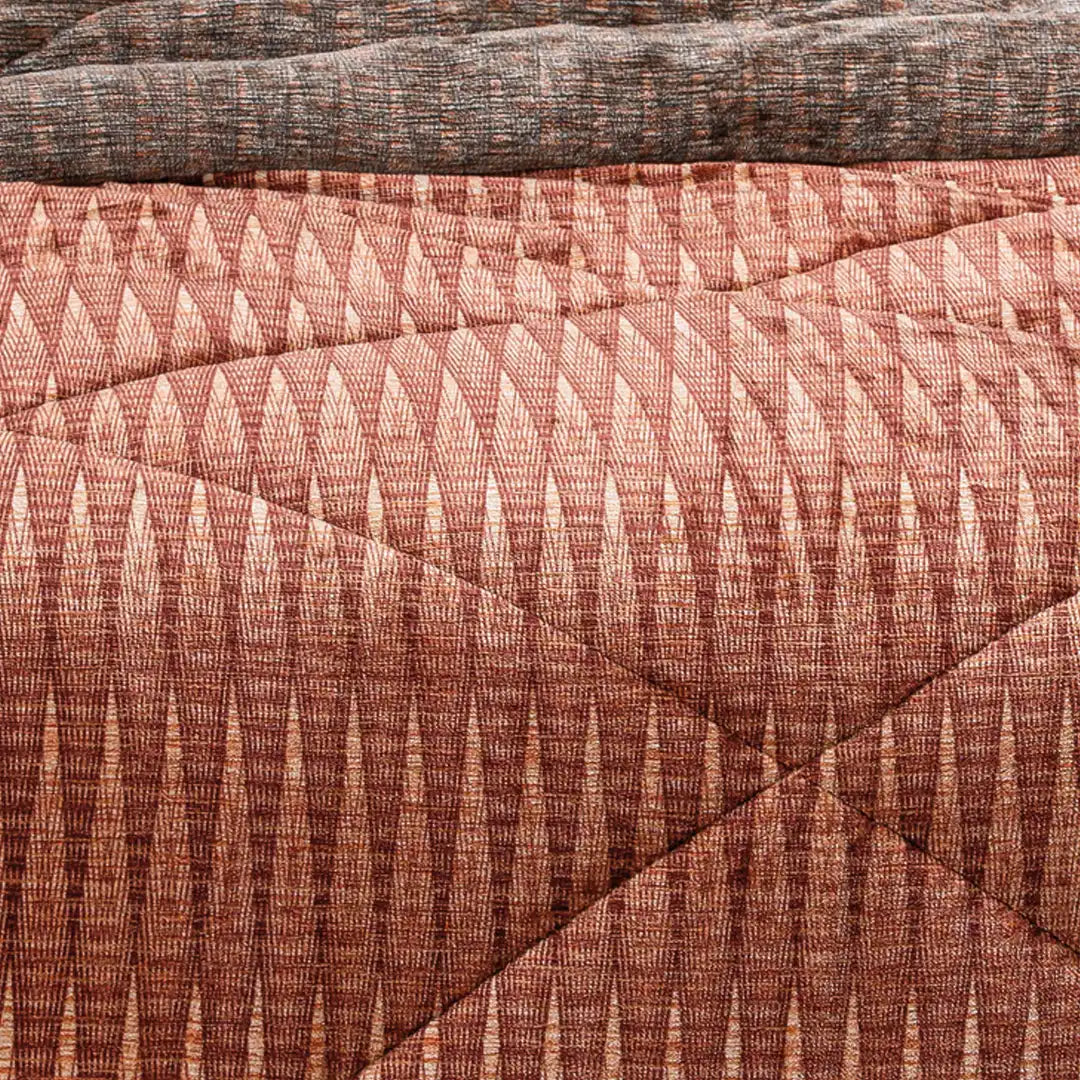 Edre-Cobertor nuvó Abstracto Canela