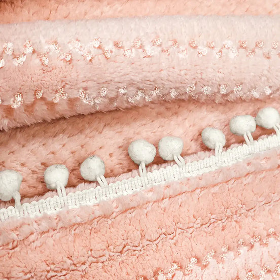 Cobertor Baby Pom-Pom Salmón