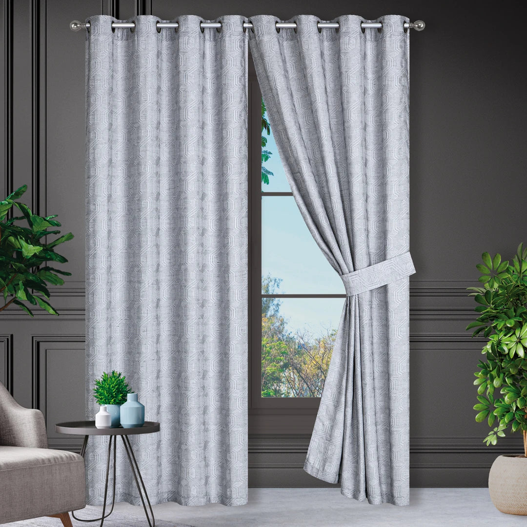 Juego de Cortinas Jacquard relieve 3D Mozart