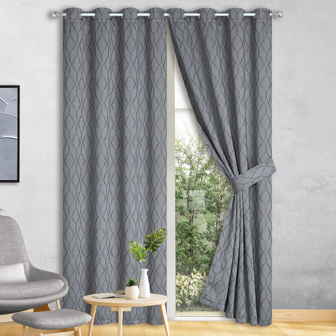 Juego de Cortinas Blackout Oviedo Greis