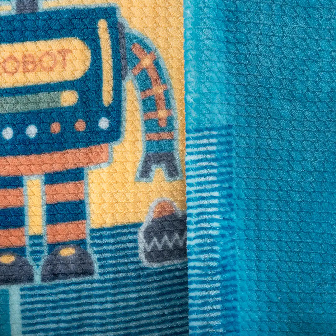 Cobertor Baby Textury Robots