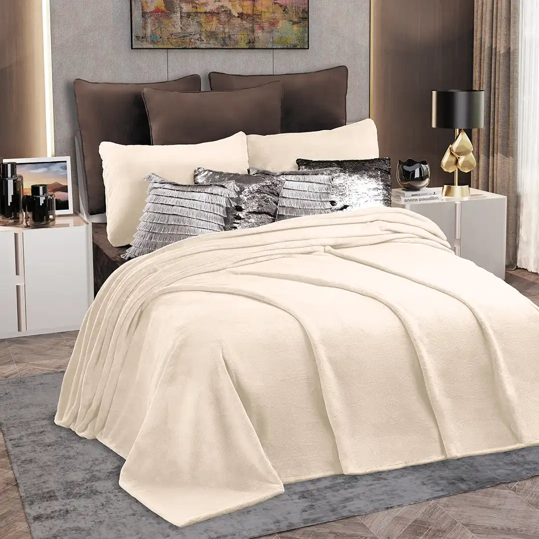 Cobertor Milky Marfil
