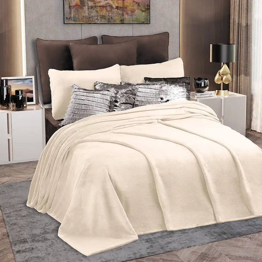 Cobertor Milky Marfil