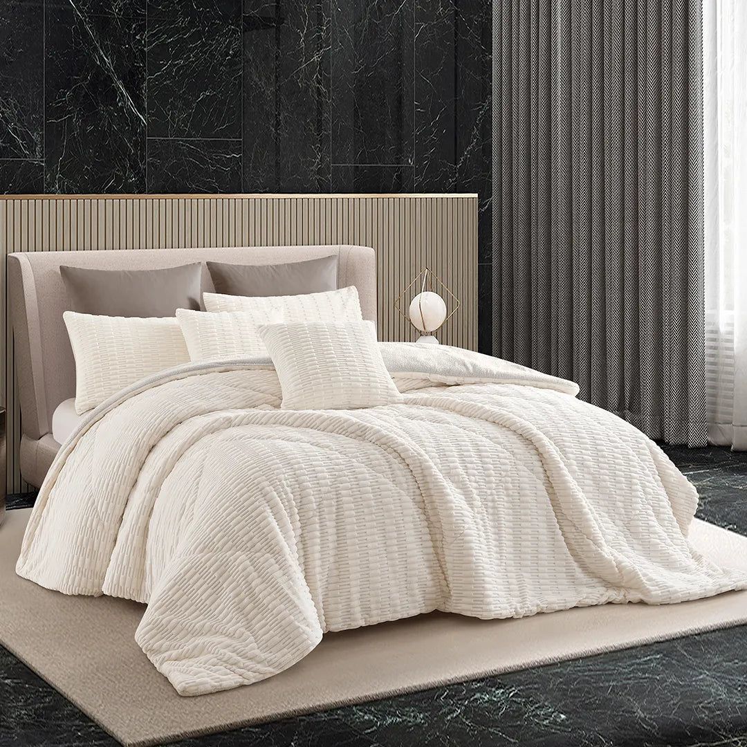 Cobertor Texturelle Capri Marfil