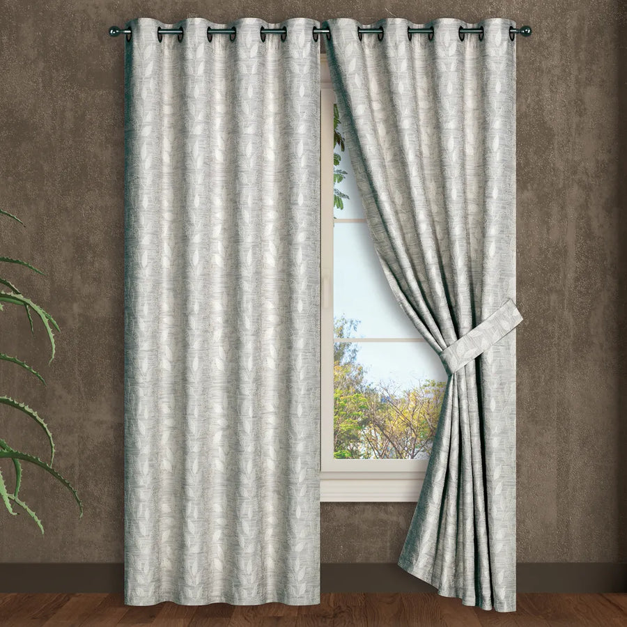 Set de Cortinas Jacquard Relieve 3D Ania
