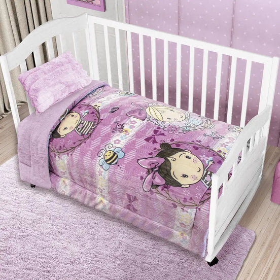 Baby Edre-Cobertor Florecillas Retro