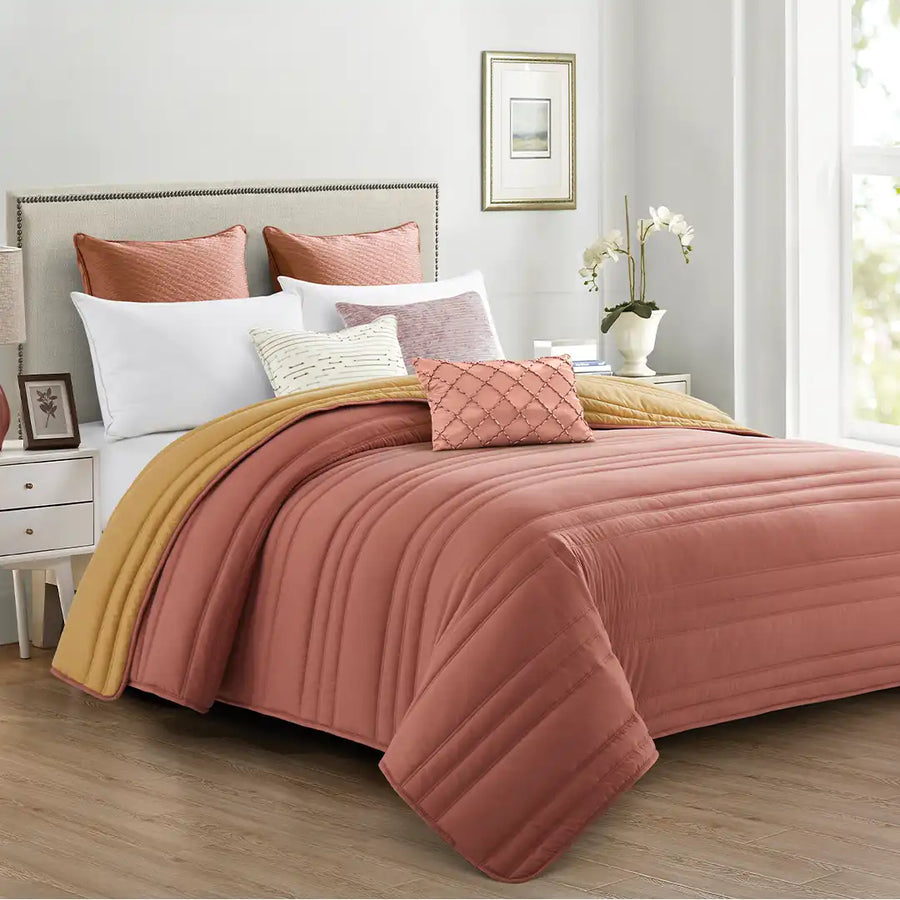 Imagen del producto Edredón Contempo Doble Vista Mandarí­n de Regina, con diseño premium y detalles descriptivos