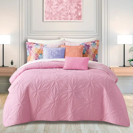 Juego de Edredón Ligero Doble Cora Corazón