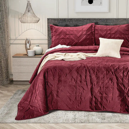 Set de Edredón Bordado Terciopelo Cameron