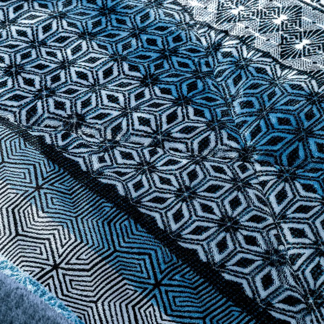 Edre-Cobertor nuvó Escala Cyan